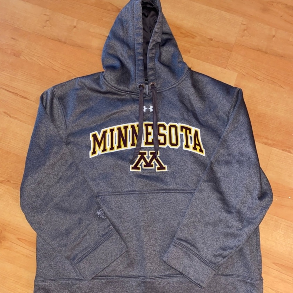Gray University of Minnesota Under Armour Hoodie